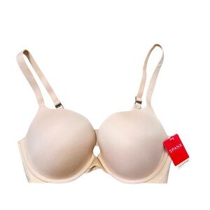 SPANX Push Up Plunge Bra Soft nude 36D NEW